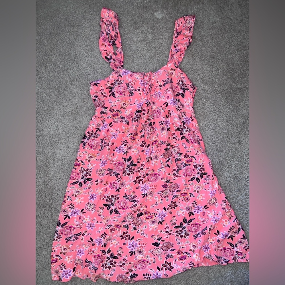 LOFT Pink Floral Dress